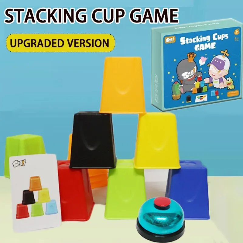 Children's Fast Stacking Cup Competitive Stacking Cup Kindergarten Logical Thinking Training Interactive Game Puzzle Game