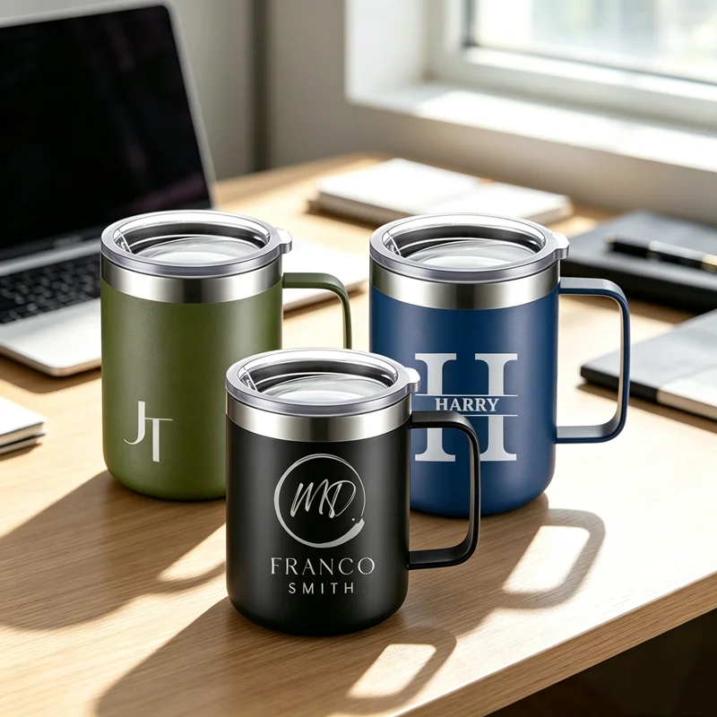 Personalized Office Coffee Mug Custom Coworker Gift with Name, Corporate Team Building Employee Appreciation Day Insulated Cup