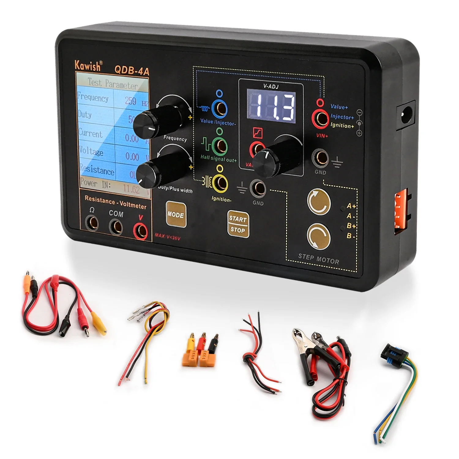 2025 NEW! Auto Ignition Coil Test Injector Solenoid Valve Idling Stepper Motor Instrument Tester Fault Detector Drive Simulator