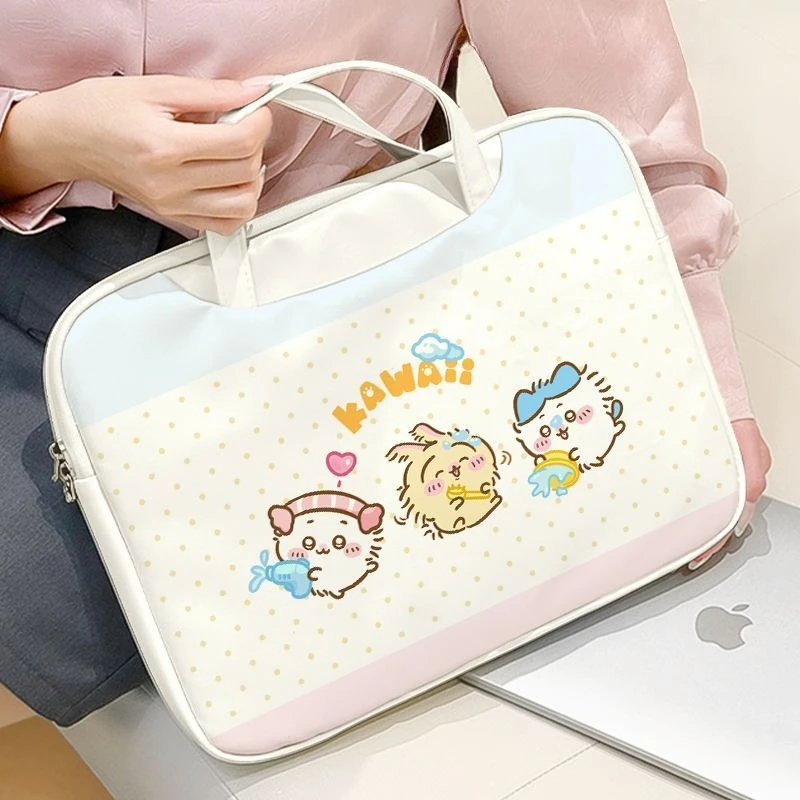 Anime Cartoon Kawaii Chiikawa High-capacity Laptop Bag Anti-fall Accept Convenient Practical Multifunction Abrasion Resistant
