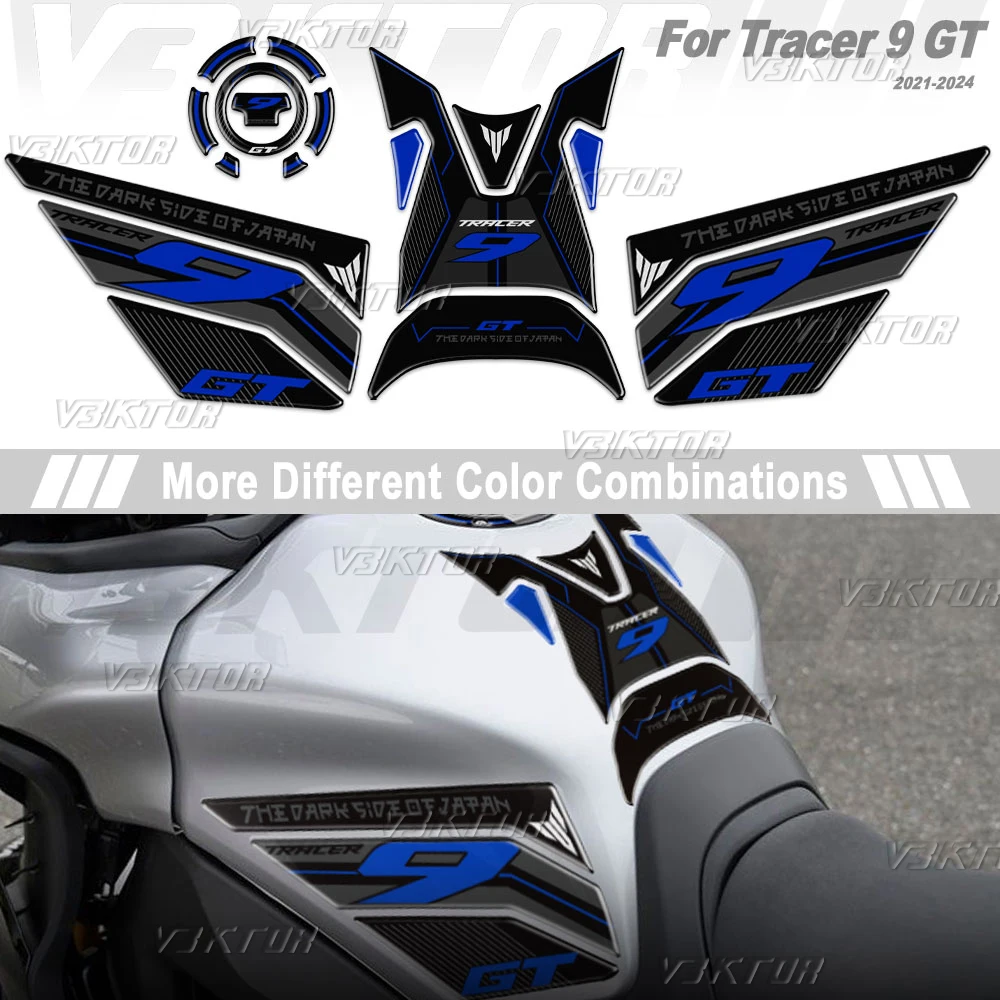 

3D Resin Tank Pad Sticker Motorcycle Fuel Tank Protectior Decal For Tracer 9 GT Tracer 9GT Tracer9 GT 2021-2024 2023 2022