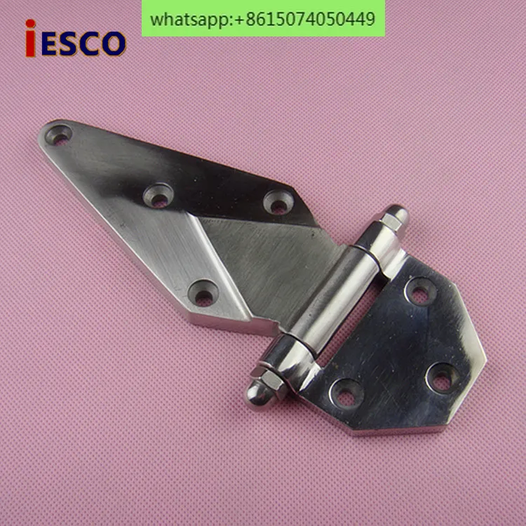 2pcs iESCO Stainless steel oven closure cold cabinet door hinge  flat closure  6 inch