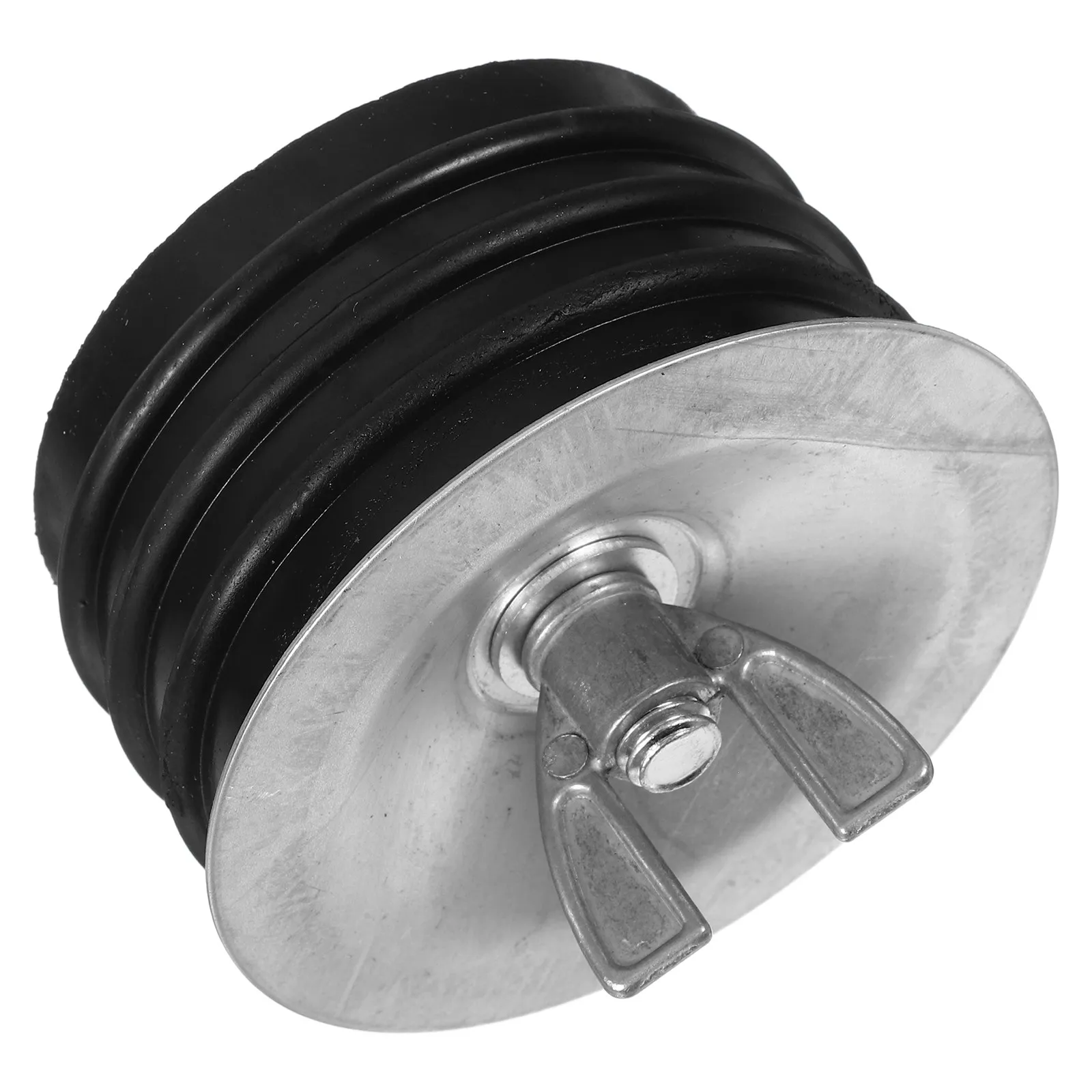 3 Inch Steel Mechanical Test Plug Heavy Duty Sewer Clean Out Cap with Rubber Seal Wing Nut for Sink Pool Drain Pipe Testing