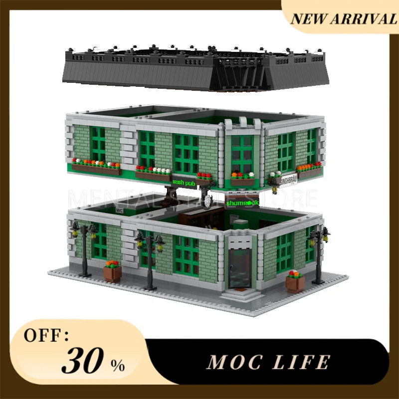 NEW 5666PCS Customized MOC Shamrock company Building Blocks Technology Bricks DIY Creative Assembly Education Toys Holiday Gifts