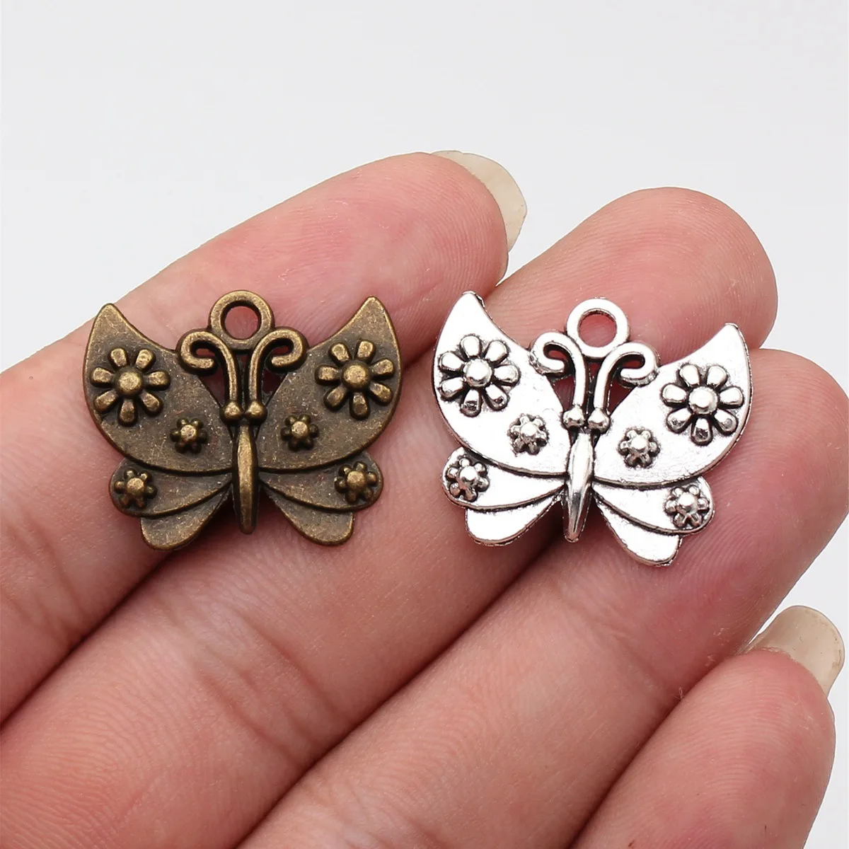 Butterfly Charm Retro Insect Pendant For DIY Bracelet Necklace Jewelry Making Supplies For Jewelry Making DIY Charm