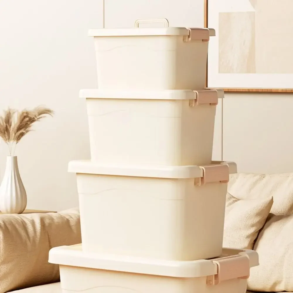 Large Capacity Durable Household Storage Box Dustproof Waterproof Storage Cabinet with Handle Multifunction Cloth Storage Box