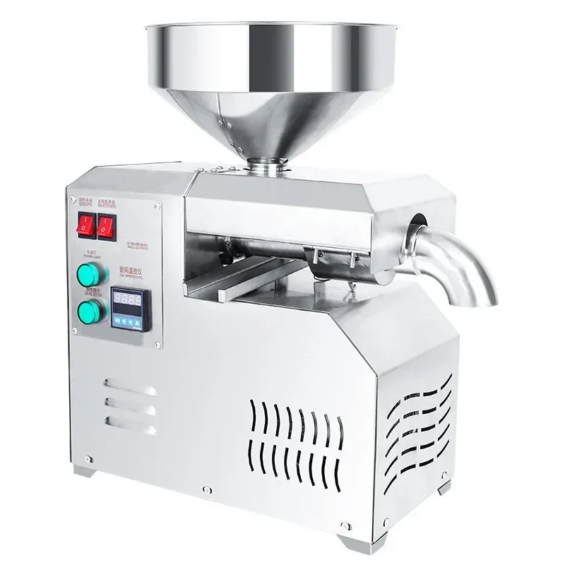 

Household 220v 220v Oil Press Machine Hot And Cold Squeeze Smart Sunflower Seeds, Peanuts, Sesame Seeds Squeeze Oil Presser