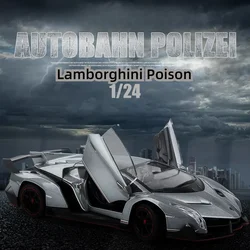 1: 24 Lamborghini Poison Toy Car Model Simulation Alloy Boy Racing Car Model Collection Gift