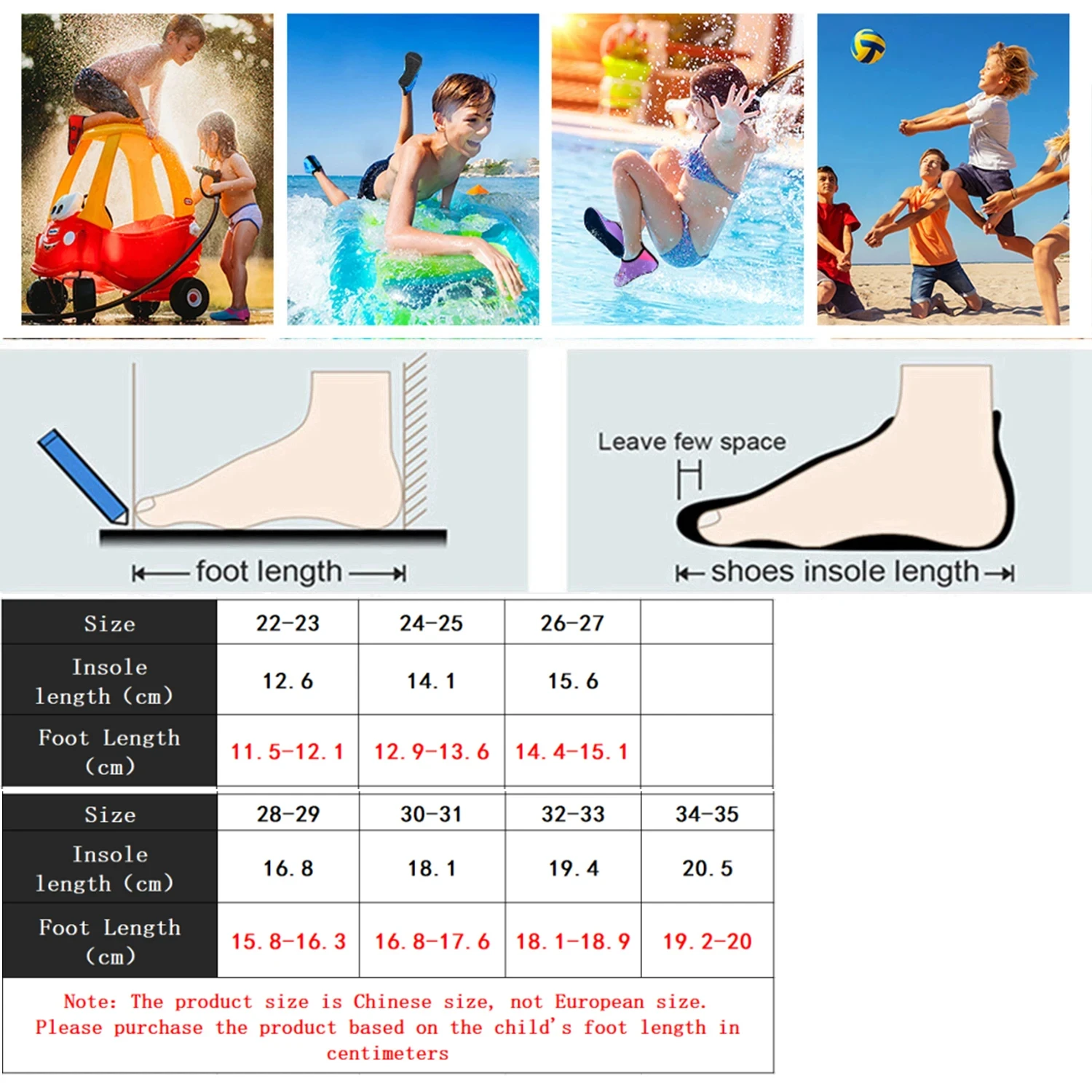 Kids Water Sport Beach Socks Children Swimming Quick Dry Non-Slip Barefoot Shoes Surfing Fishing Diving Slippers For Boys Girls