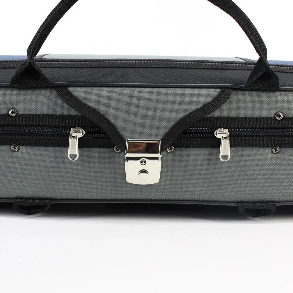 Picture 6: Violin 4/4 3/4 Lightweight Waterproof Widened Shoulder Pad Strong Foam Gray Blue Small Violin Case