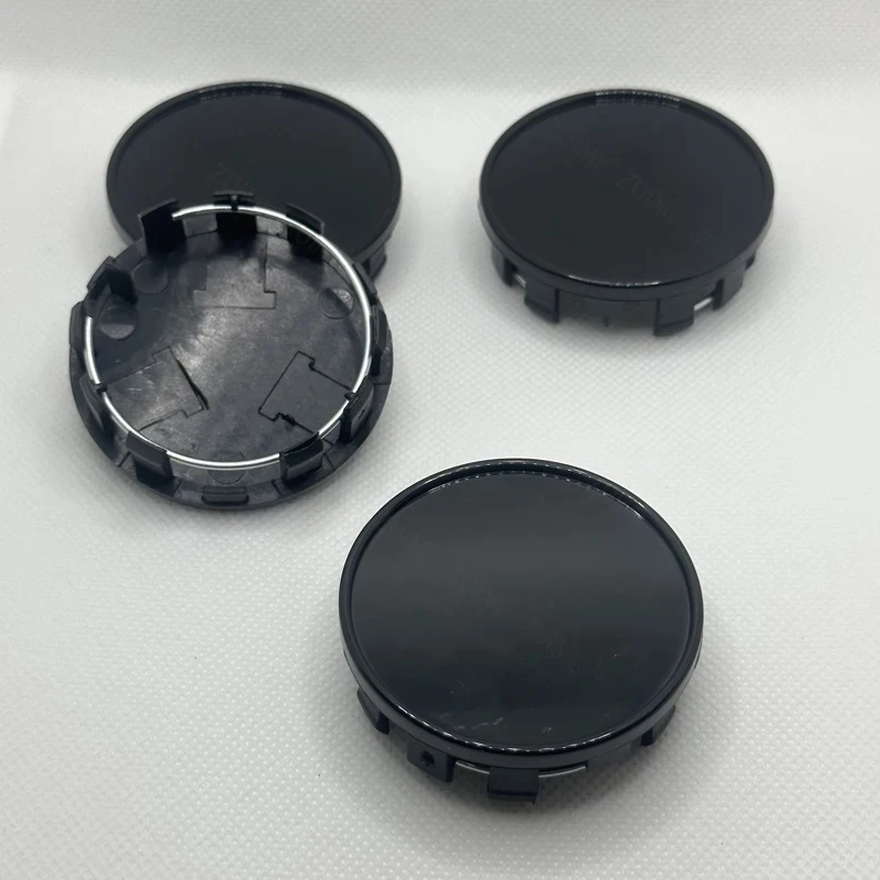 4Pcs/Set 54mm Car Wheels Rim Hub Cap Car Wheel Center Caps Black Silver ABS Plastic Hubcap Dust-proof Covers Auto Accessories