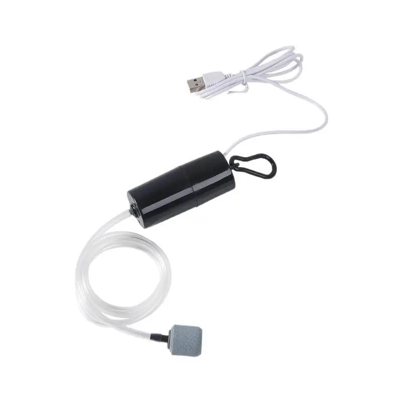 Portable Silent Mini USB Oxygen Aerator Aquarium Air Pump Fish Tank Fish Breeding Household Tank Daily Spare Supply