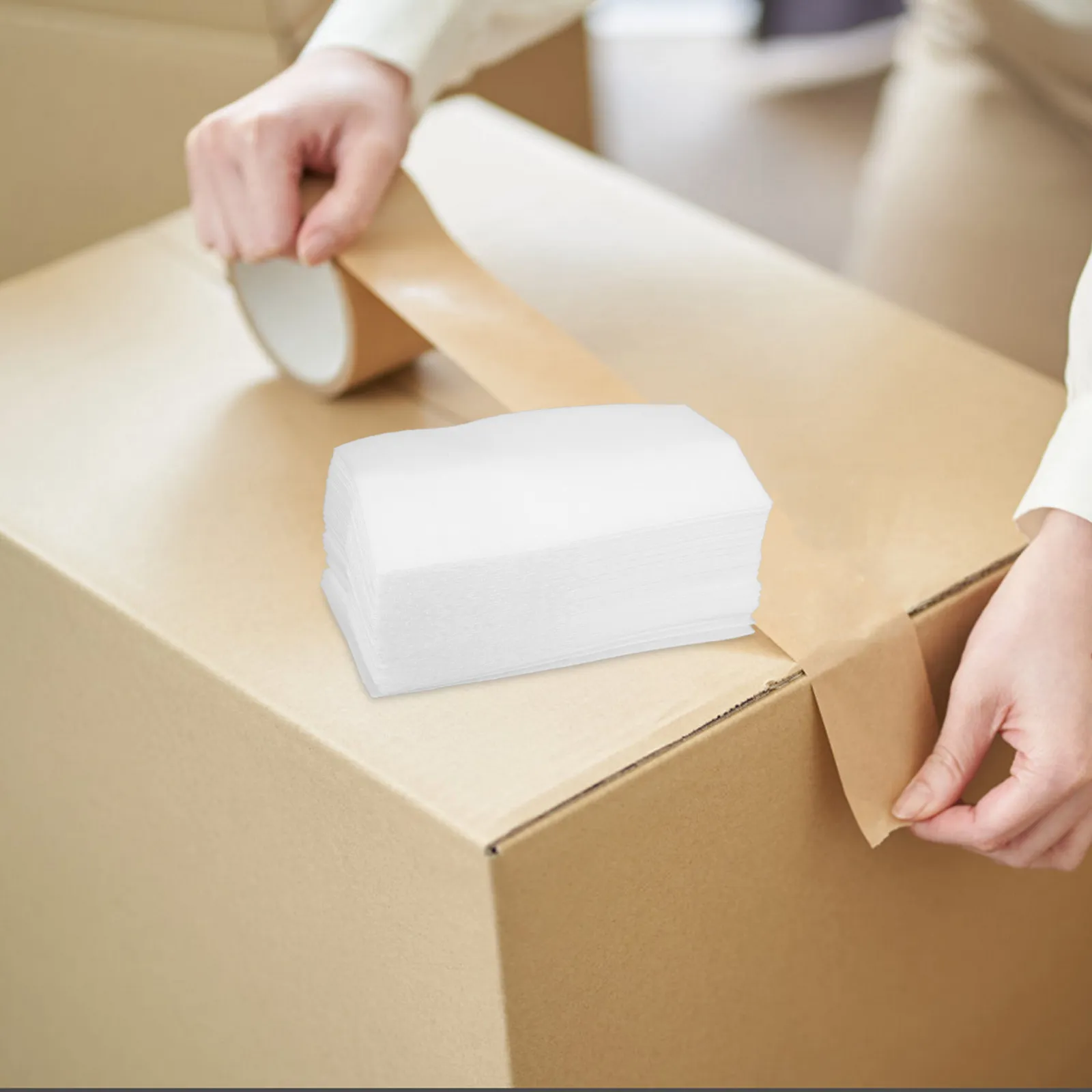 

100Pcs Epe Foam Bubble Packaging Bags Soft Cushioning Moving Supplies for Fragile Items Glassware Electronics Dish Packing