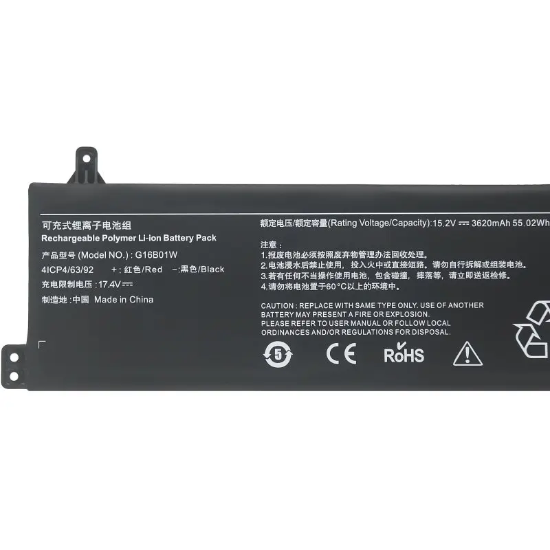 G16B01W Laptop Battery for Xiaomi Redmi G 2020 2021 2022 Gaming Notebook 15.2V 3620mAh SZTWDone Replacement Li-Polymer Cells