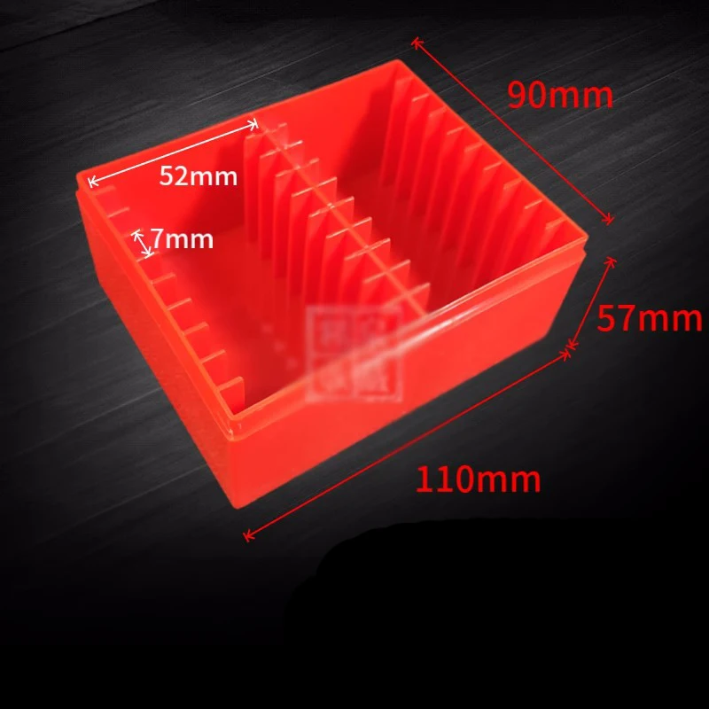 20PCS Coin Capacity Holder Slabs Storage Box Case For PCGS Red Plastic Commemorative Coin Storage Box Collection