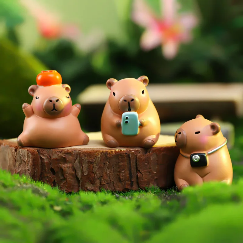 Nouveau Capybara boîte aveugle Simulation Mini Capibara figurines poupée enfants anniversaire cadeau de noël