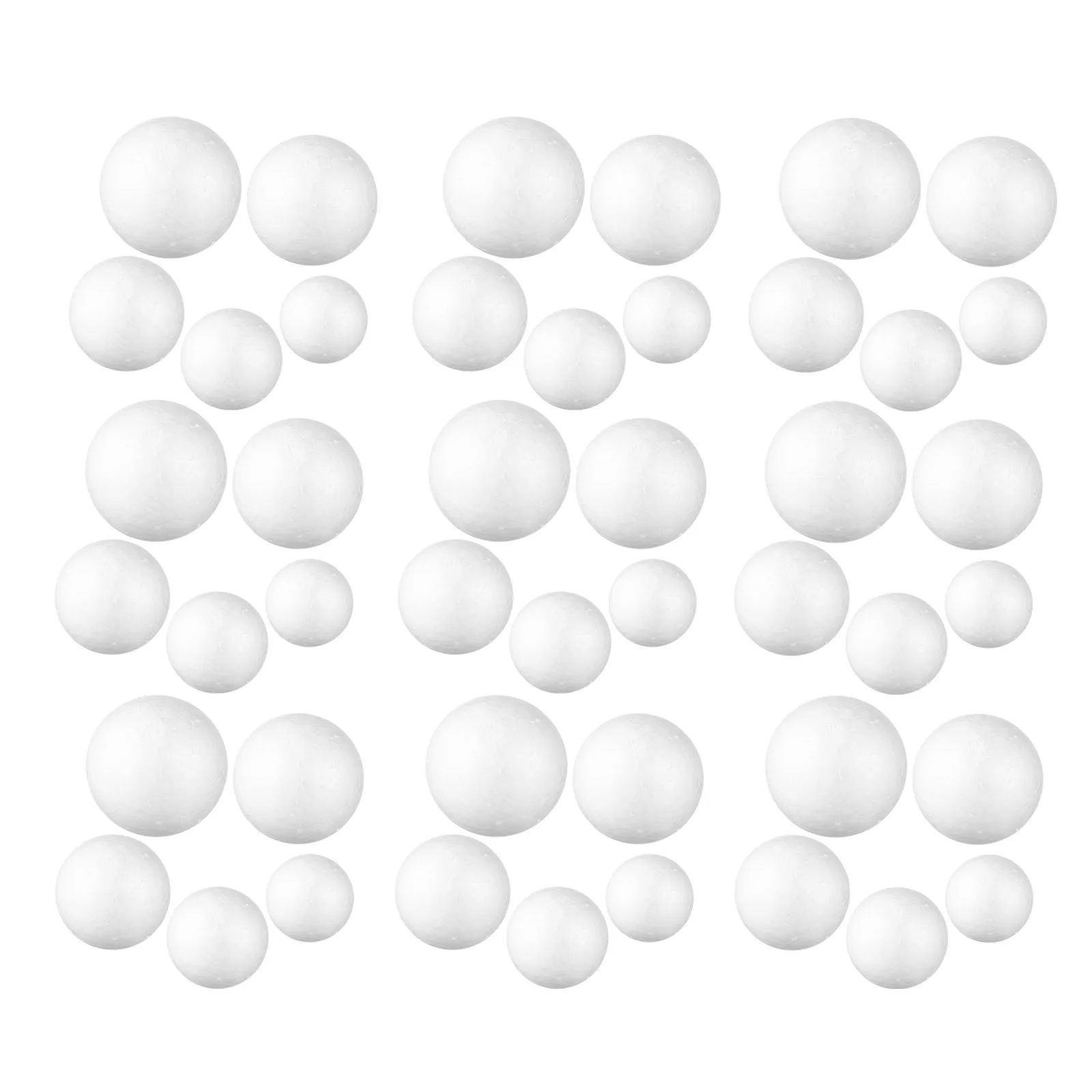 100Pcs Smooth White Polystyrene Spheres Foam Craft Balls for Painting Holiday Decor Christmas Ornaments School Crafts Creative view 3