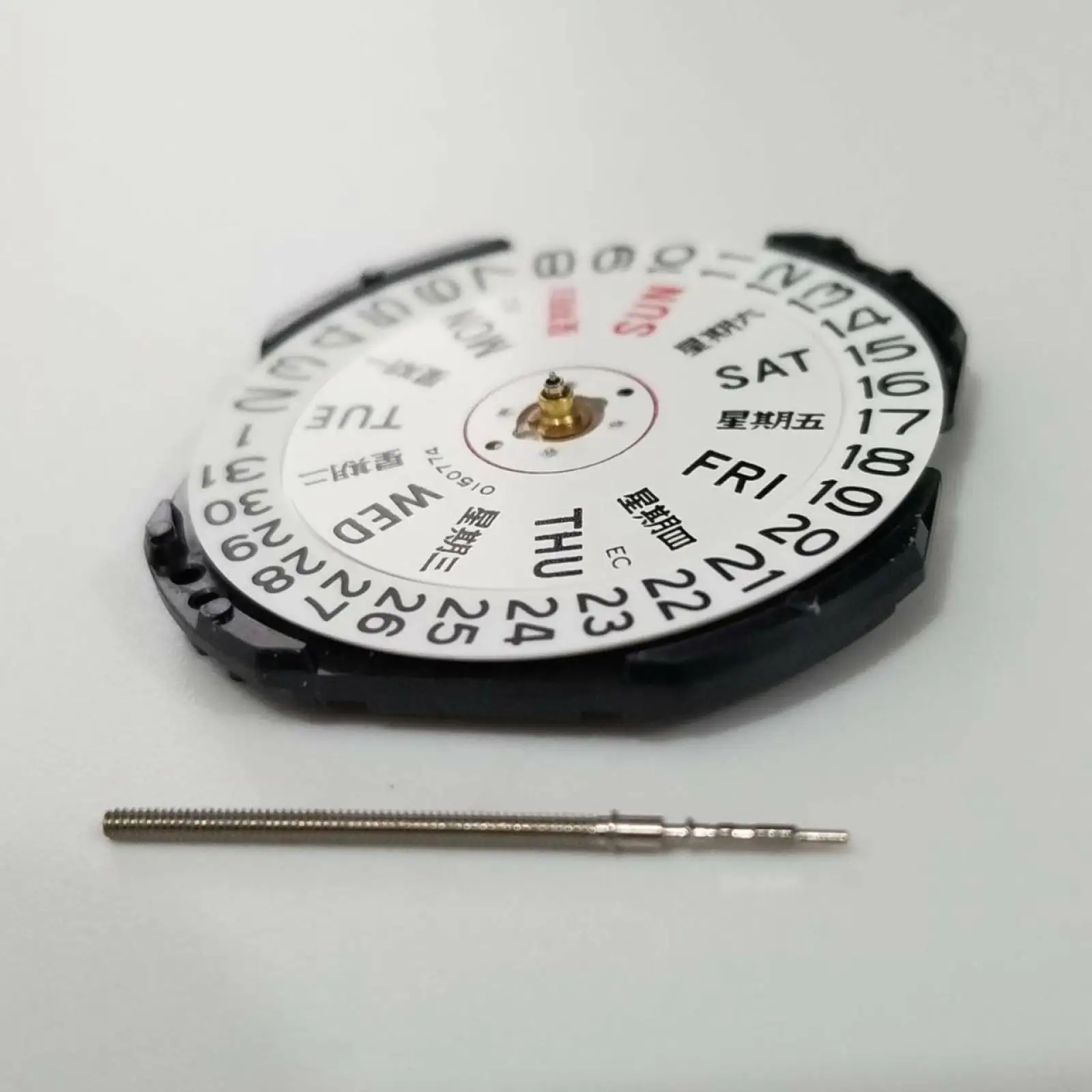 VX43E Quartz Watch Movement W/Stem 26.6mm 3 Hands Date Day For Seiko 7N43A V343 V348 V743 Y143 Watch Movement Replacement