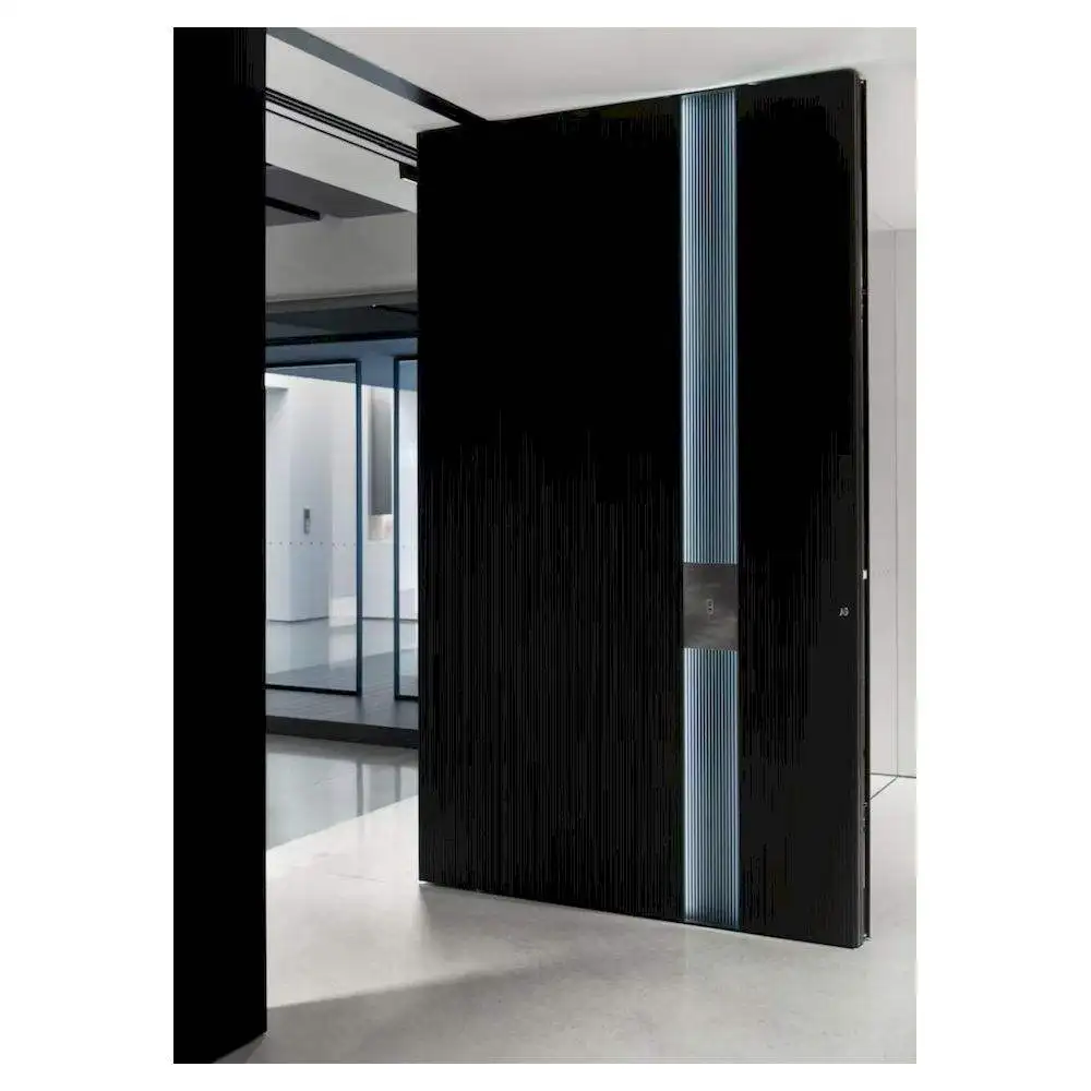 Large Scale Building Rotating Door Commercial Aluminum Rotating Doors Finished Rotating Doors Customizable in Various Sizes