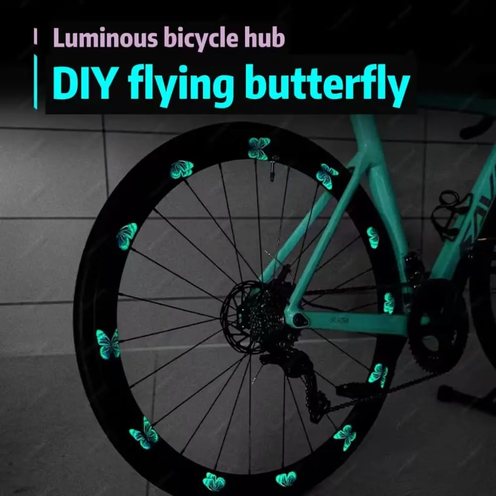 Bicycle Wheel Stickers Butterfly Wheel Stickers Reflective waterproof sticker for road bike Bicycle