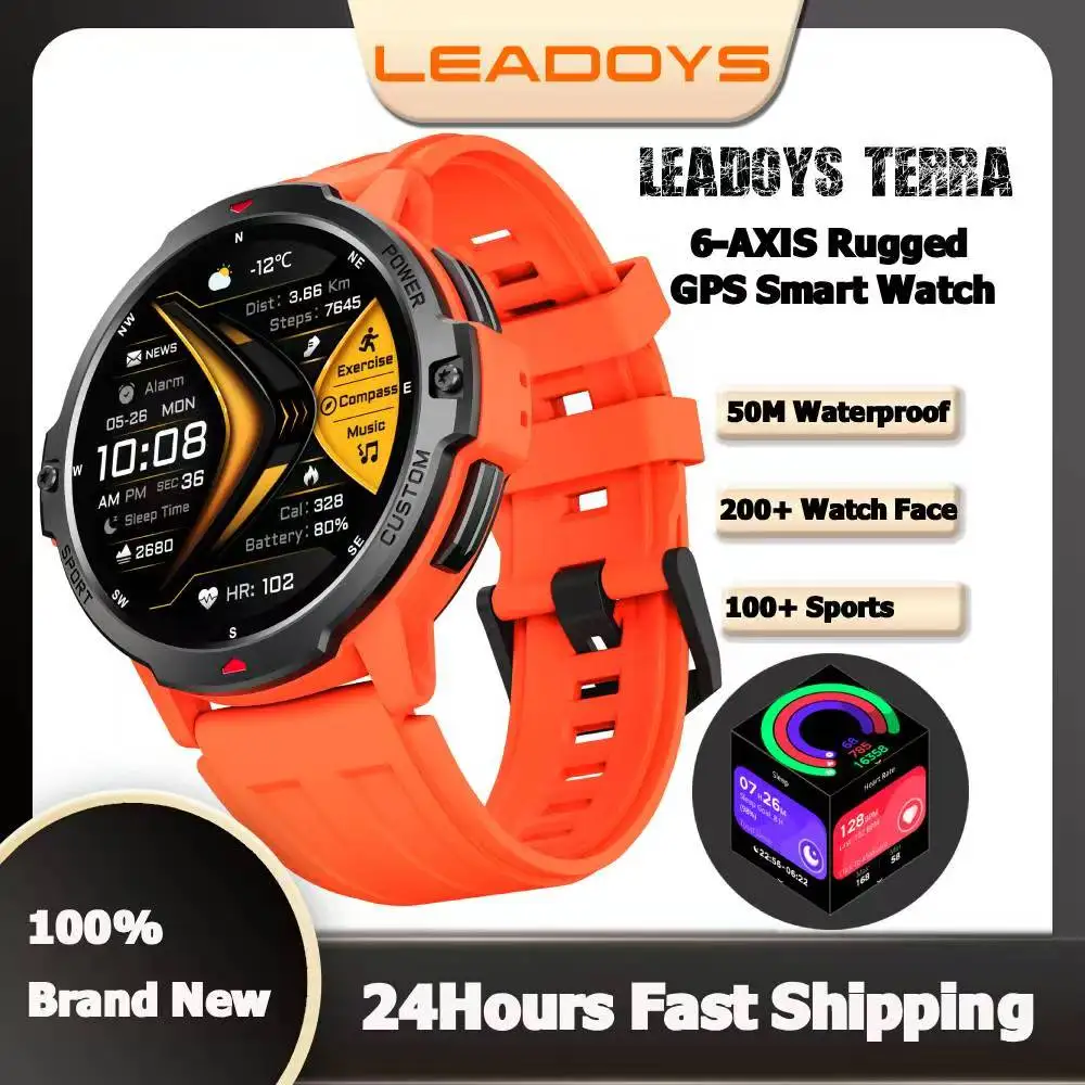 

Умные часы LEADOYS C31 с 150+ спортивными режимами - 6-осевой датчик и 5-звездочный двухчастотный GPS для отслеживания фитнеса