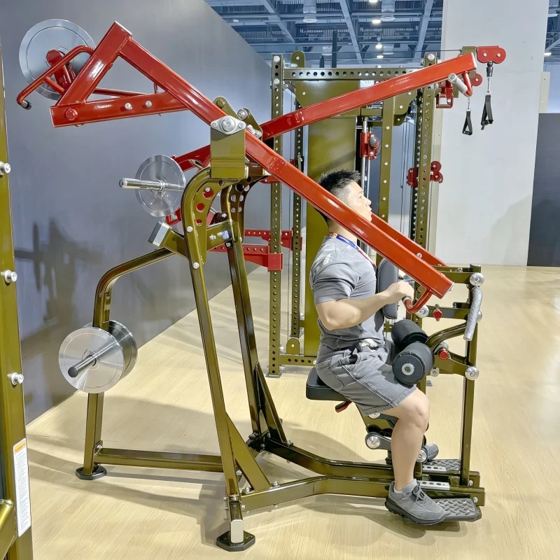 Factory Sales Gym Fitness Steel Strength Training Plate Loaded Selection Machines Lat Pull Down Machine Back Extension Machine