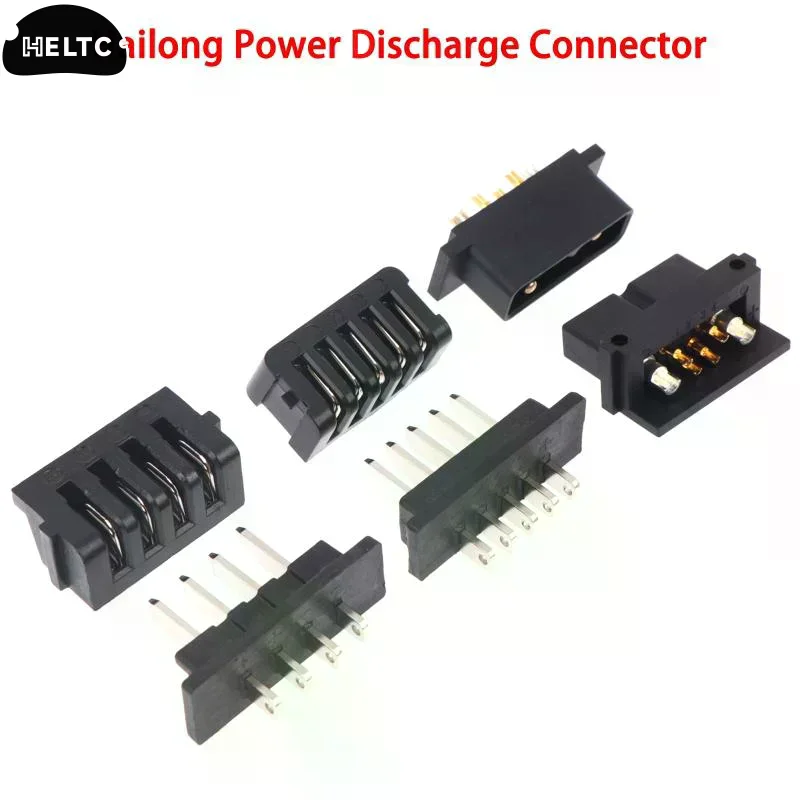 Hailong Power Discharge Connector 1Pair 4Pin 5Pin 6Pin Male Female Ebike Power Plug Secure Wiring for Electric Bicycle Battery