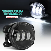 Luz antiniebla LED de 4 pulgadas, luces auxiliares de conducción, lámpara antiniebla todoterreno para coche Wrangler JK Dodge Citroen Ford Honda Suzuki