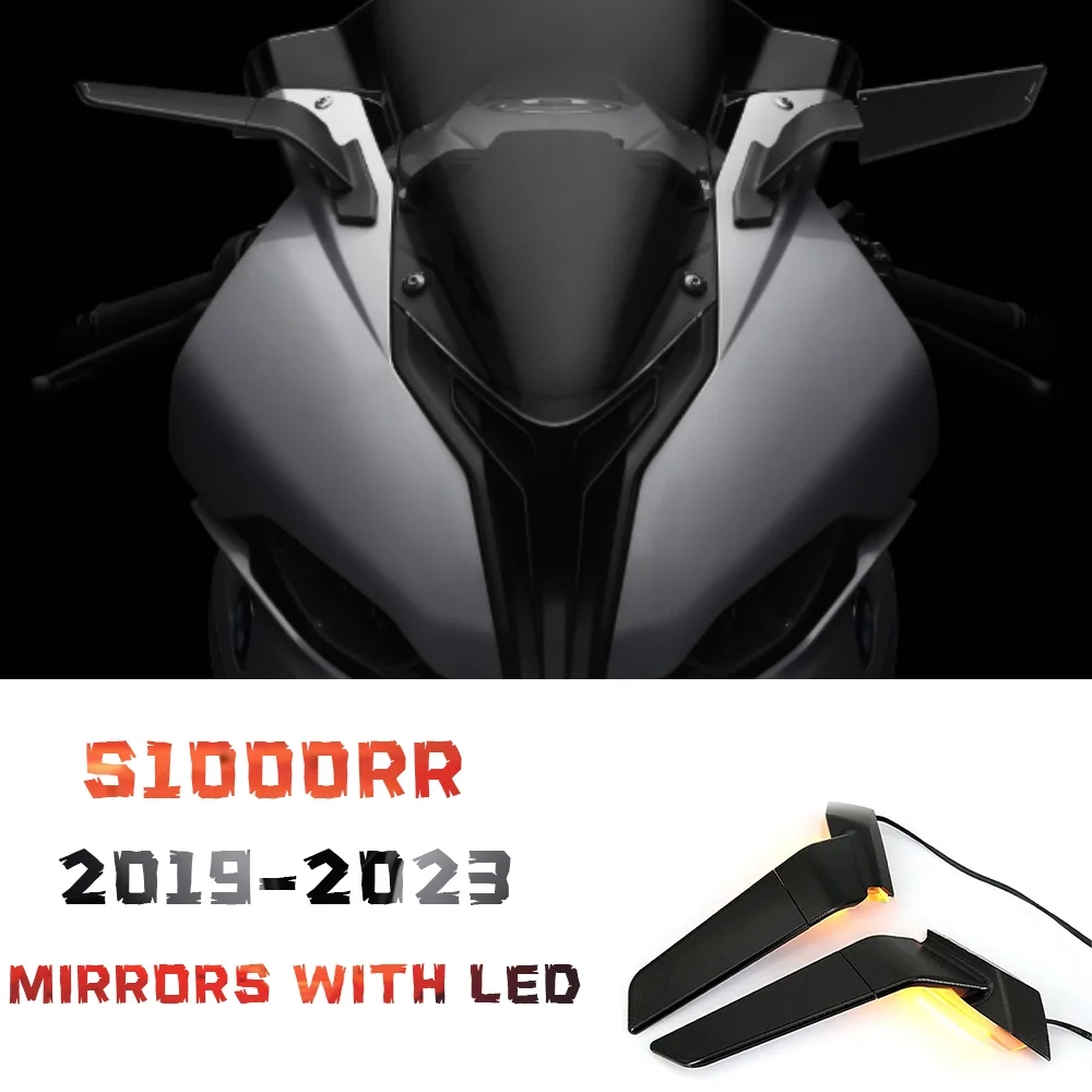 

for BMW S1000RR Stealth Mirrors With LED Turn Signal Indicator S 1000 RR S 1000RR S1000RR 2019 - 2023 Parts Accessories