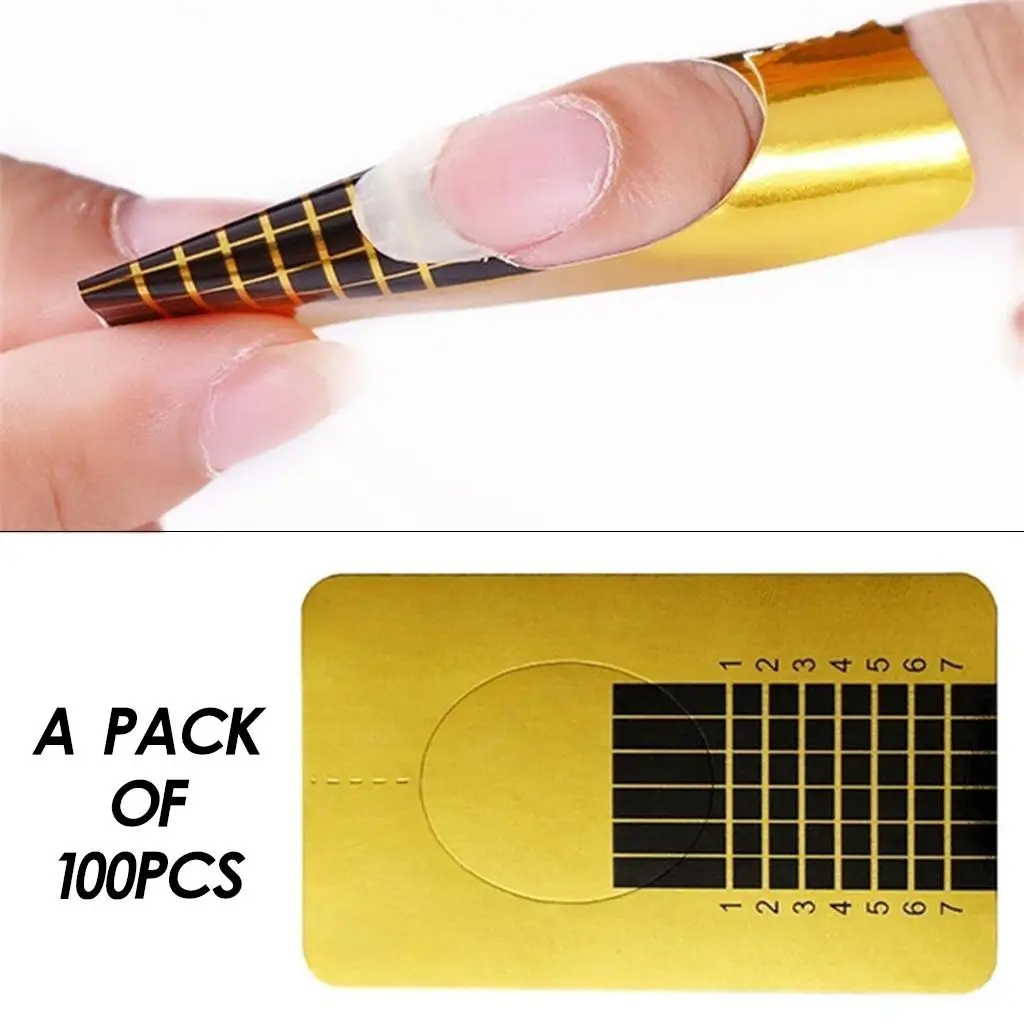 100 قطعة من أشكال الأظافر لملصقات الأظافر الأكريليك/النصائح #2