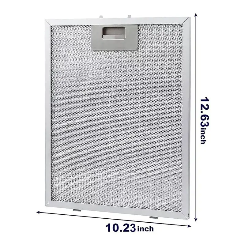 Kit com 4 Filtros de Gordura para Coifas de Ventilação com Malha de Alumínio de 5 Camadas para Coifas Whirlpool, Jenn.Air W10875058 W11245983