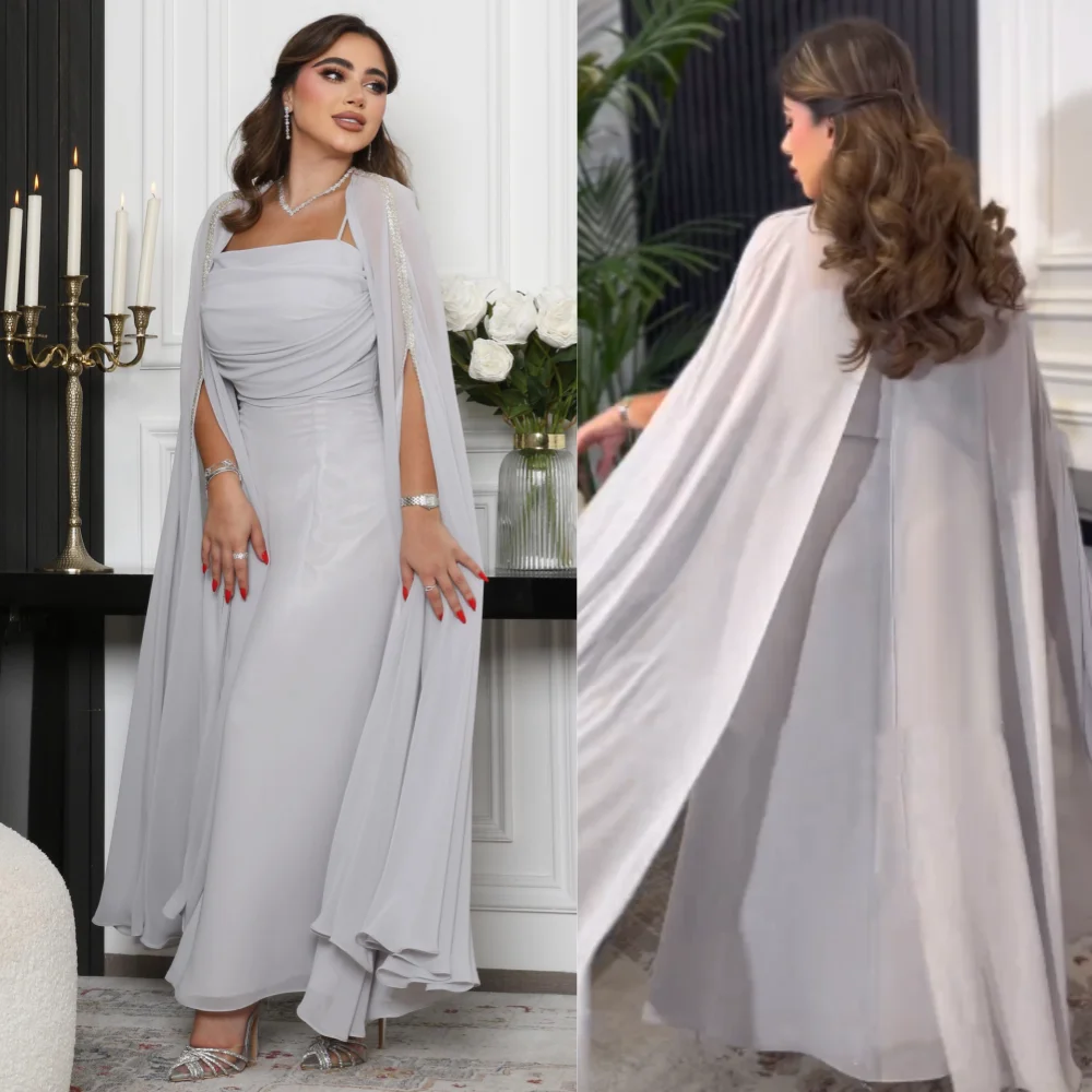 

Customized Jersey Draped Homecoming A-line Square Neck Bespoke Occasion Gown Midi Dresses Saudi Arabia