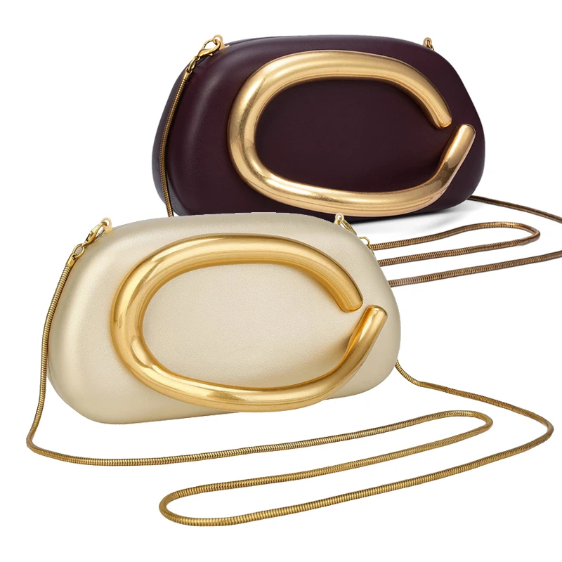 

Gold Closure Box Clutch Bag Luxury Small PU Women Handbag For Wedding Party Luxury Purse Ladies Dinner Bag Crossbody Bags