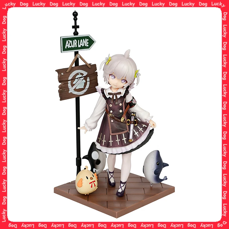 

Azur Lane U110 23.5cm Kwaii Girl Anime Figure Stand Posture With Shark Chicken Game Periphery Car Desktop Ornament Decoration