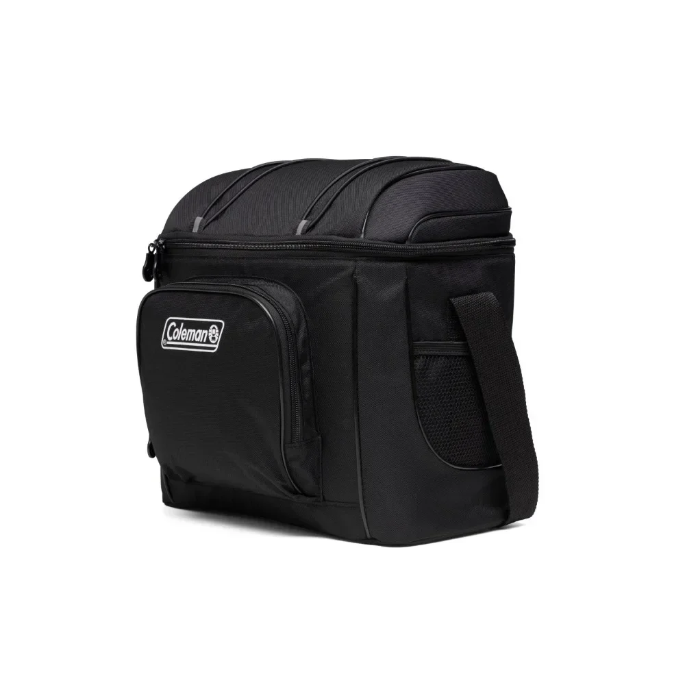 

ez 16-cans Insulated Soft Cooler Bag, Black, Adjustable Padded Sling Strap and Padded Side Handles for Easy Transport