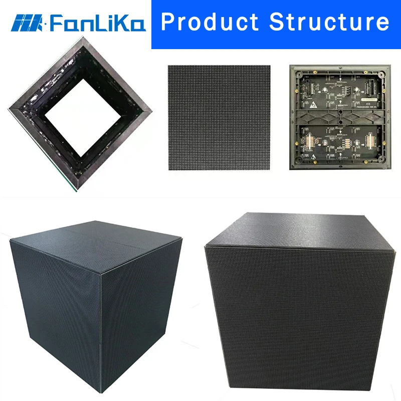 Creative 4-Sides Magic Cube LED Screen: New Design P3 Indoor Advertising Display For Shopping Mall