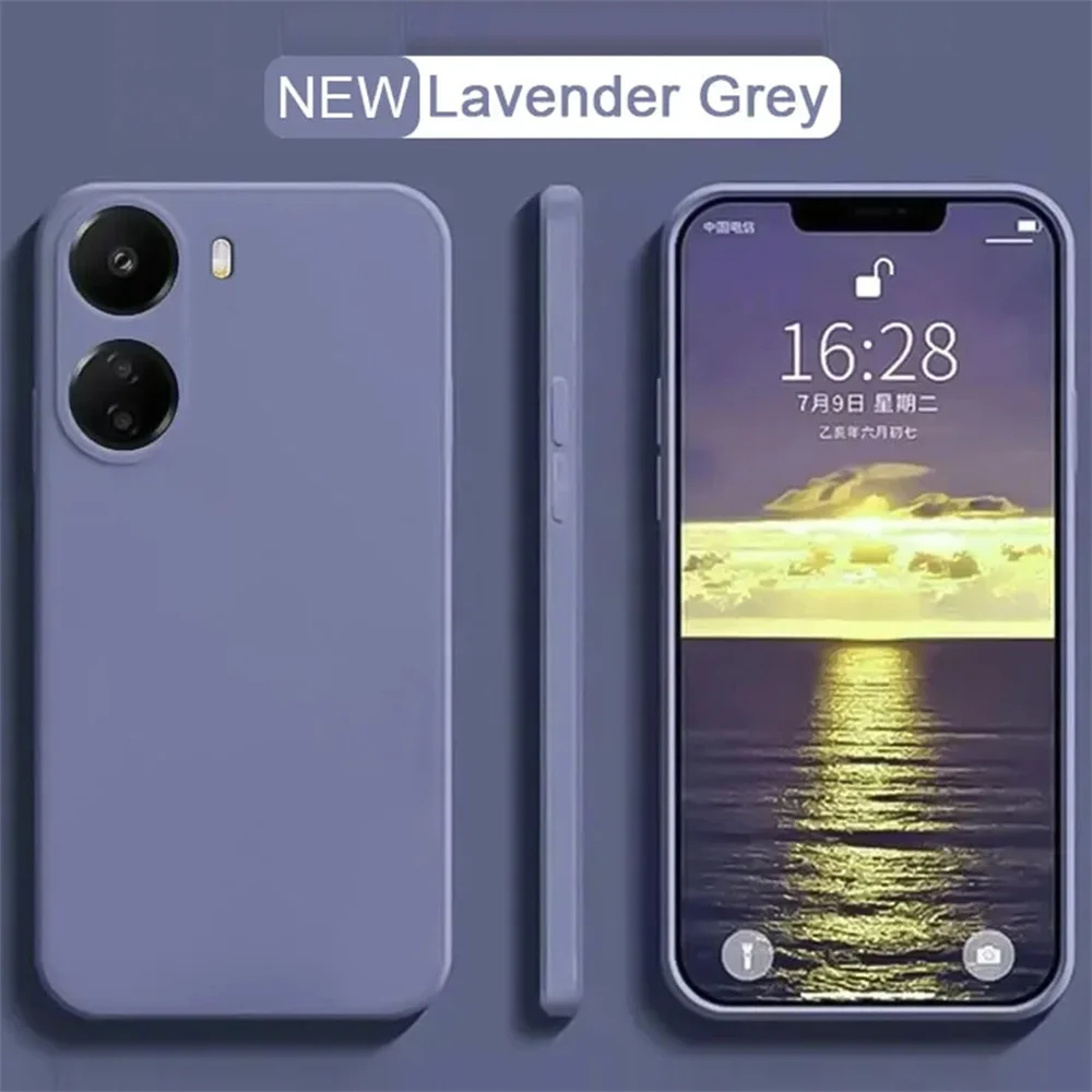 Flüssiges Silikon Einfarbige Gummi-Schutzhülle Poxo X7 Pro TPU Handyhülle Weiche Stoßfänger-Abdeckung für Xiaomi POCO X7 Pro Hülle
