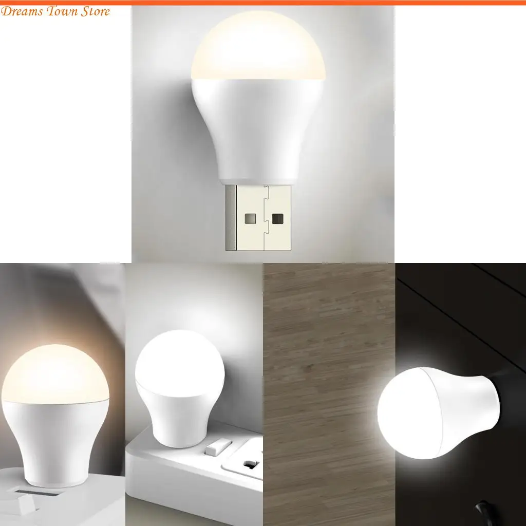 HX6A USB LED Night Light Eye for Protection Light Computer Mobile Power Charging Reading Lamp Soft Light USB Plug Lig