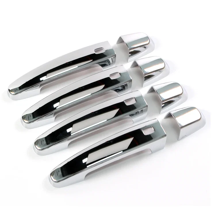 Chrome Door Handle Cover W/Smart Key Holes for 2014-22 Impala Malibu Volt Equinox Traverse Camaro GMC Acadia Terrain