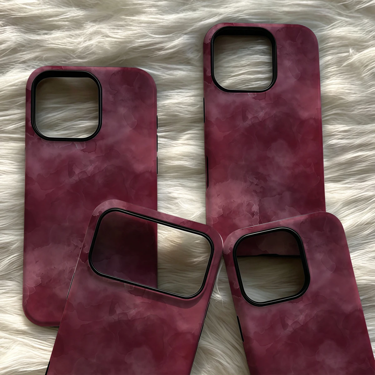 Pirve Matte Bumper For Magsafe Case For iPhone 18 17 16 15 14 Plus 13 Pro Max Shockproof Hard PC Wine Wash Cover