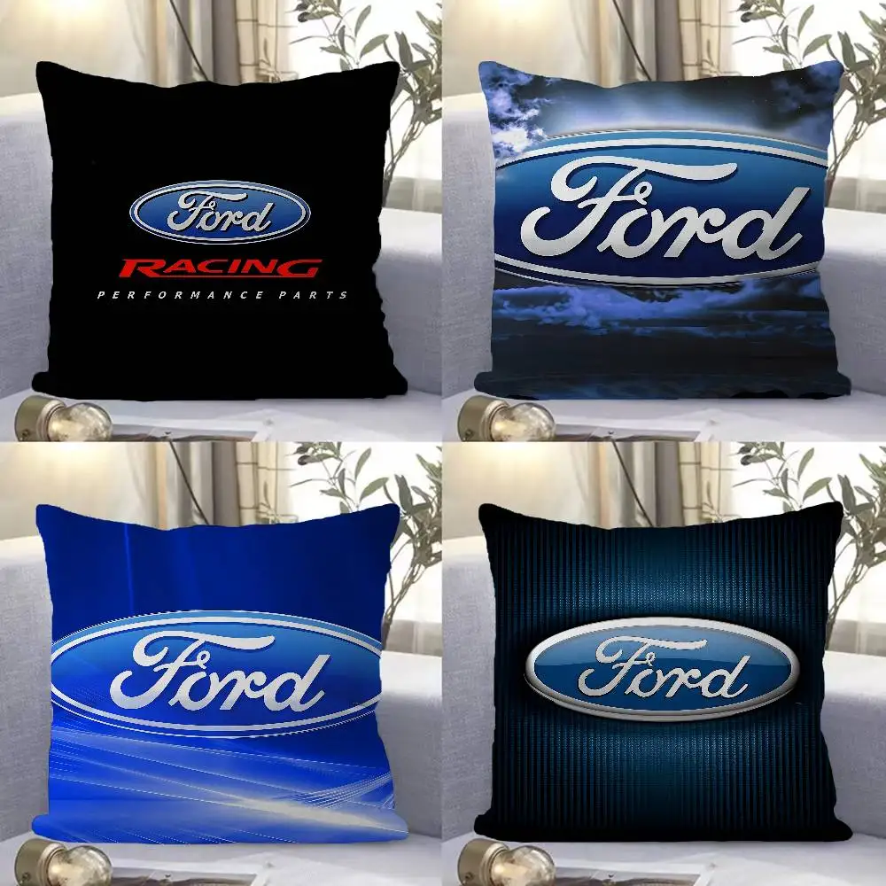 F-Ford mustang 50 Years Cushion Cover Polyester Sofa Cushions Decorative Throw Pillows Home Decoration Pillowcover