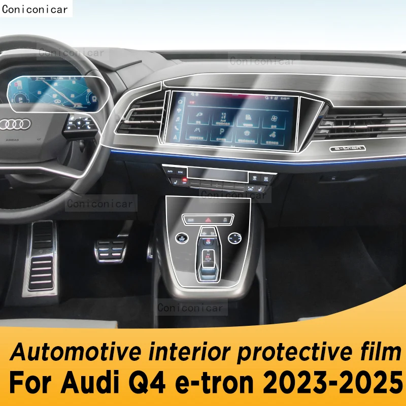 

Для AUDI Q4 e-tron 2023-2025 панель навигации автомобильный внутренний экран защитная пленка из ТПУ наклейка против царапин