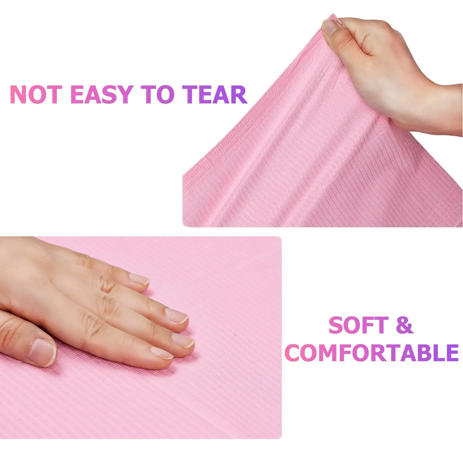 Makartt 使い捨てネイルマット: テーブル用ピンクフォーダブルネイルペーパータオル 50 枚 アクリルネイル練習シート 3 層防水ネイル