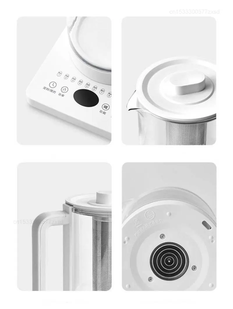 Olayks الصحة وعاء 1.5L المنزلية متعددة الوظائف غلاية كهربائية NTC ذكي التحكم في درجة الحرارة براد شاي غلاية المياه الذكية