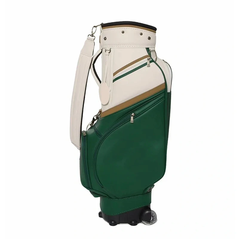 Factory Custom Logo Dividers Golf Bags Pu Leather Multifunctional Golf Stand Bag