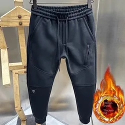 Plush Thickened Casual Jogger Pants For Men In Autumn And Winter New Cold Resistant And Warm Sports Outdoor Wear Mens Fashion