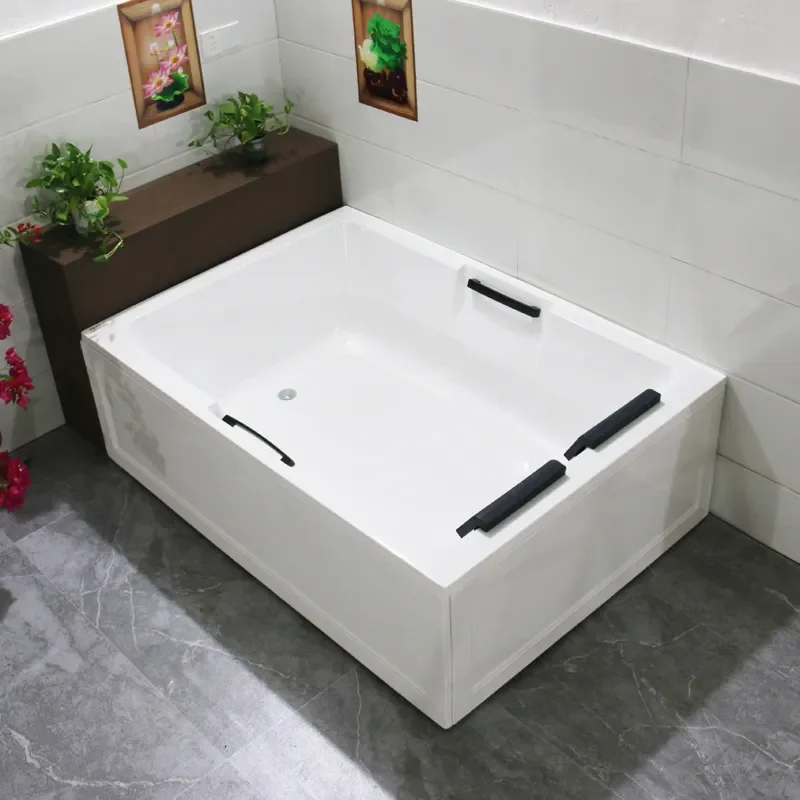 for Cross-border Double Bathtub Acrylic Thickened Oversized Adult Couple Surfing Massage Thermostatic Household Bathtub