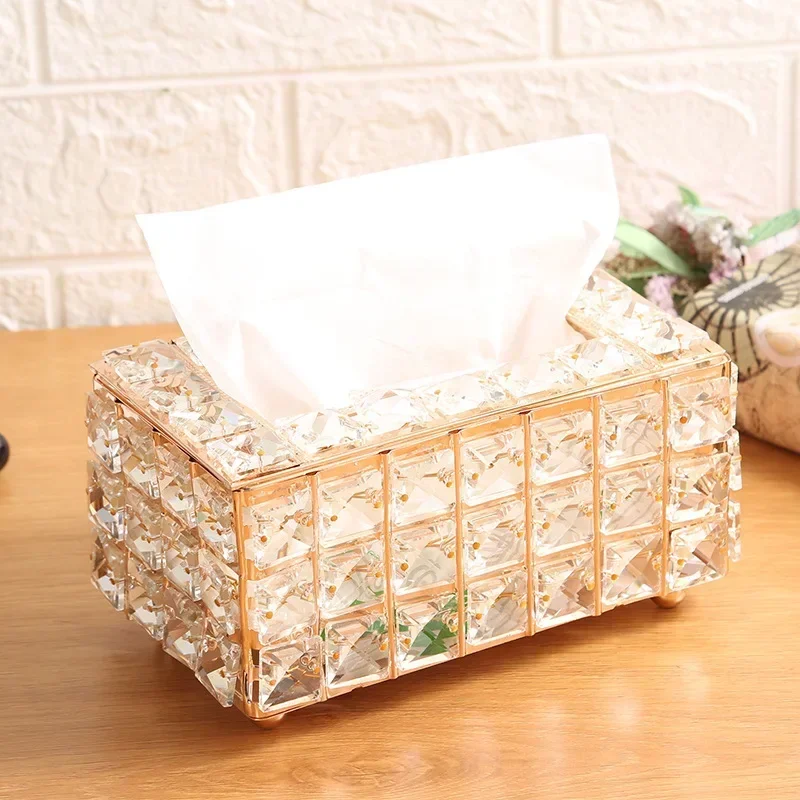 

Creative Crystal Tissue Box, European Toilet Paper Storage, Fashion