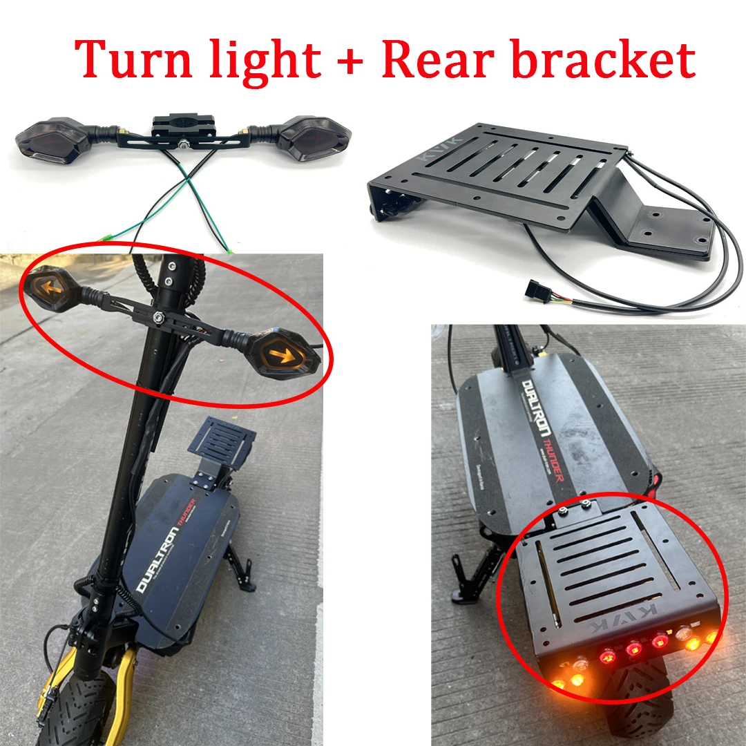 LED Rear Footrest Turn Light Tail BoxFor Dualtron Thunder VICTOR ACHILLEUS DT3 Electric Scooter Foot Support Bracket Accessories