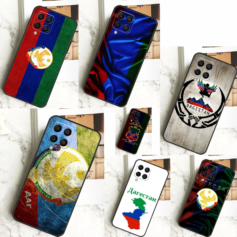 Dagestan Flag Coat Of Arms For Samsung Galaxy M33 M53 M13 M20 M11 M31 M51 M15 M55 M12 M32 M52 M14 M34 M54 M30s Case